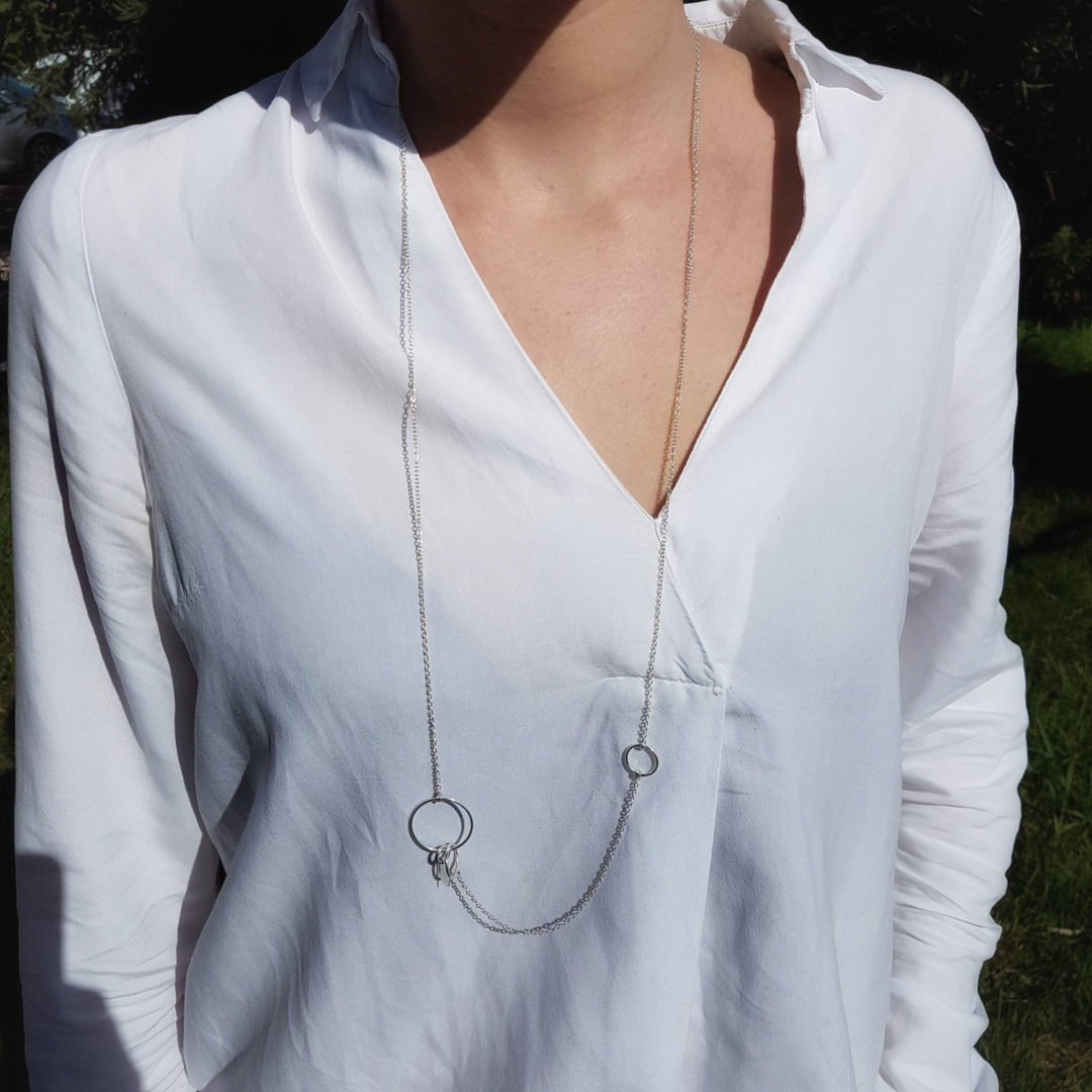 Sautoir Argent Massif 925 – Filiagrané – Long Collier Vintage