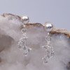 Boucles D'oreilles Argent Massif 925 – Croissant De Lune Rhodié – Bijouxia