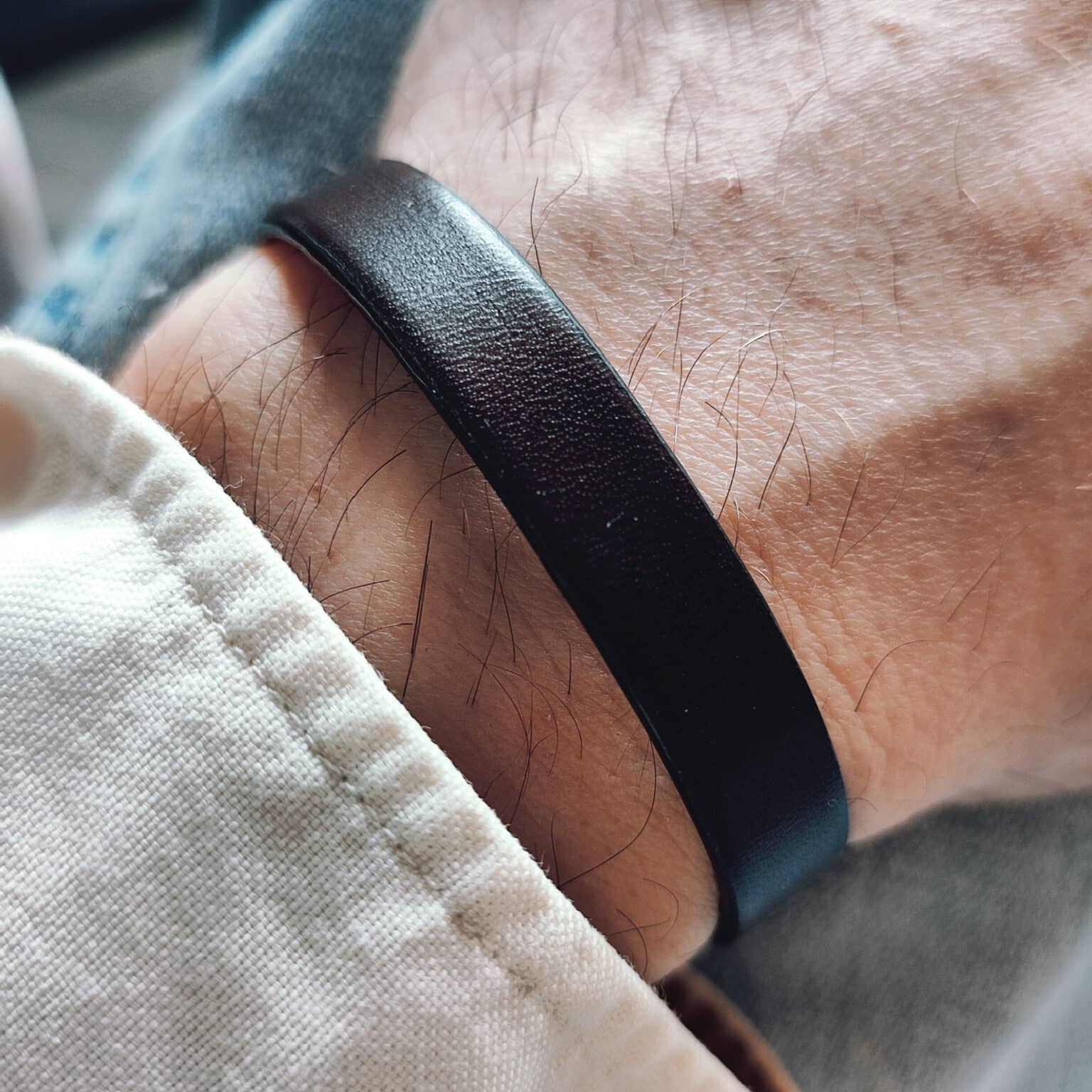 Bracelet Homme En Cuir Et Pierre Naturelle Avec Fermeture Magnétique En