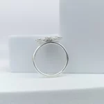 bague marguerite argent