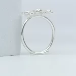 bague marguerite argent