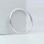 bague anneau argent simple