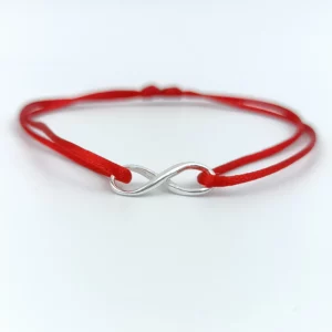 bracelet cordon rouge infini