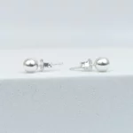 puces d oreilles 6mm argent