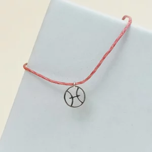 Collier zodiaque Poisson – pendentif signe astrologique sur cordon