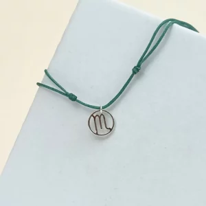 Collier zodiaque Scorpion – pendentif signe astrologique sur cordon