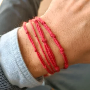 Fil rouge kabbale authentique à nouer